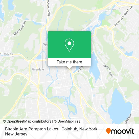 Bitcoin Atm Pompton Lakes - Coinhub map