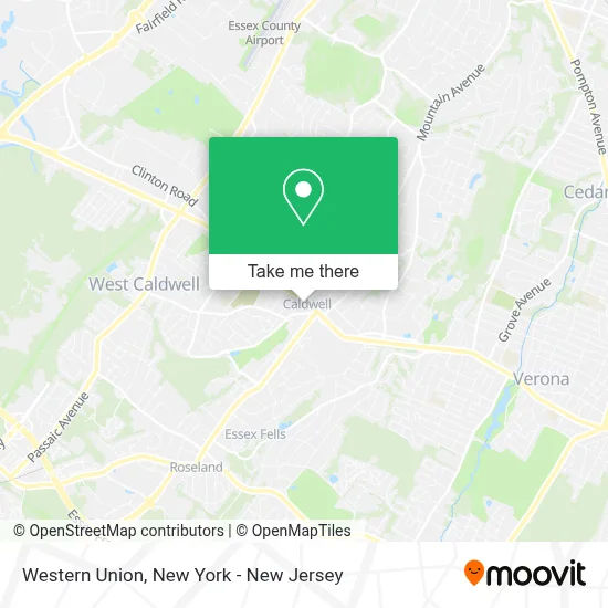 Western Union map