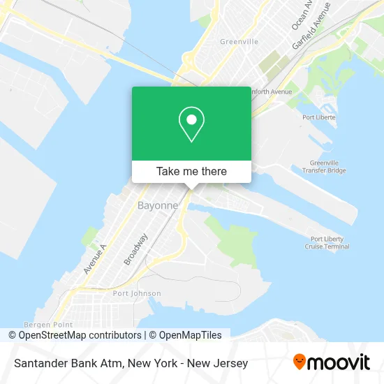 Santander Bank Atm map