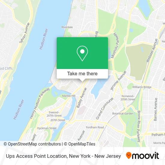 Ups Access Point Location map