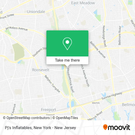 Pj's Inflatables map
