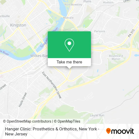 Hanger Clinic: Prosthetics & Orthotics map