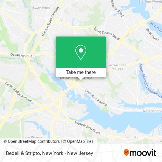 Bedell & Stripto map