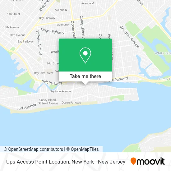 Ups Access Point Location map