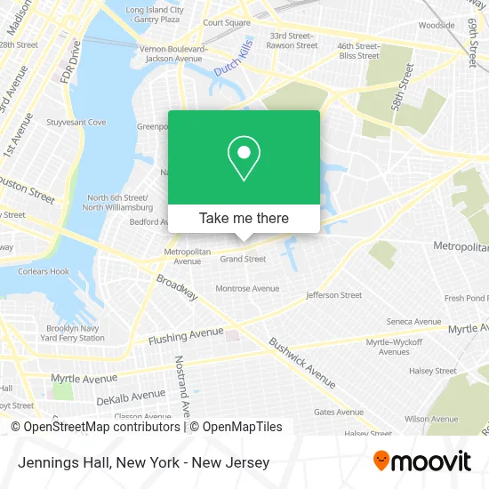 Jennings Hall map