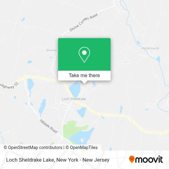 Loch Sheldrake Lake map
