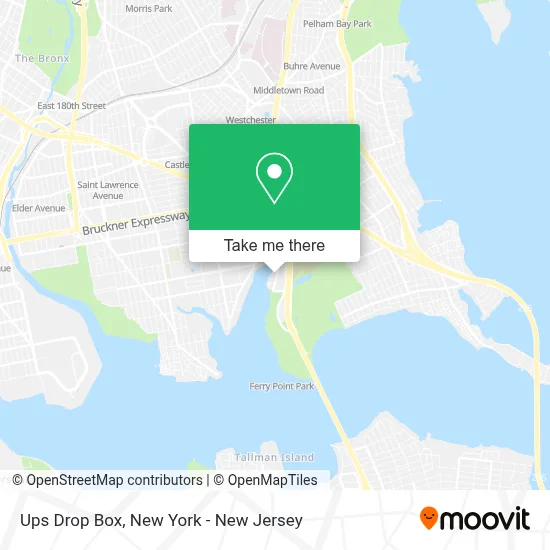 Ups Drop Box map