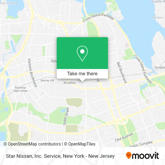 Star Nissan, Inc. Service map