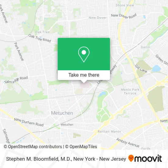 Stephen M. Bloomfield, M.D. map
