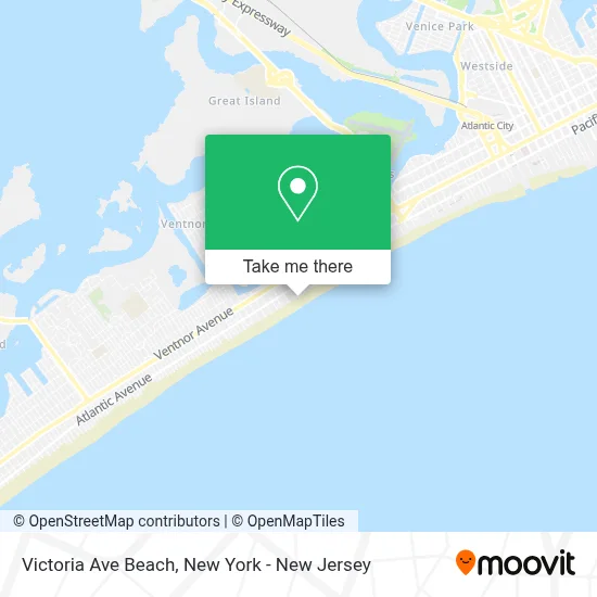 Victoria Ave Beach map