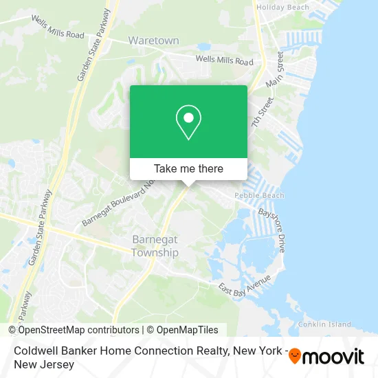 Coldwell Banker Home Connection Realty map