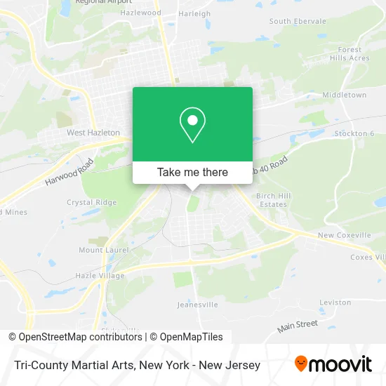Tri-County Martial Arts map