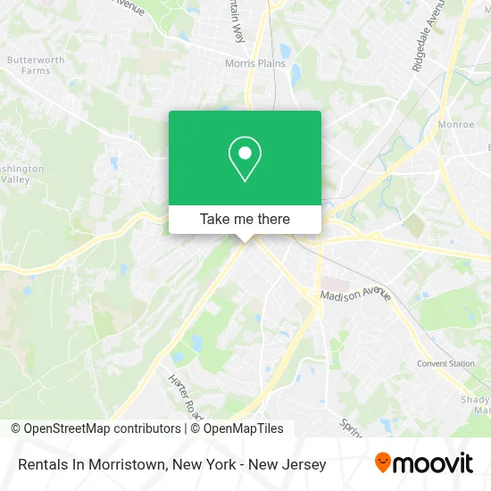 Rentals In Morristown map