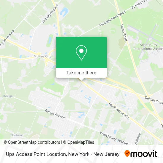 Ups Access Point Location map