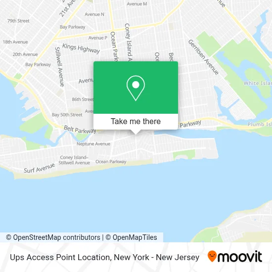 Ups Access Point Location map