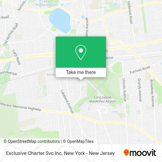 Exclusive Charter Svc Inc map
