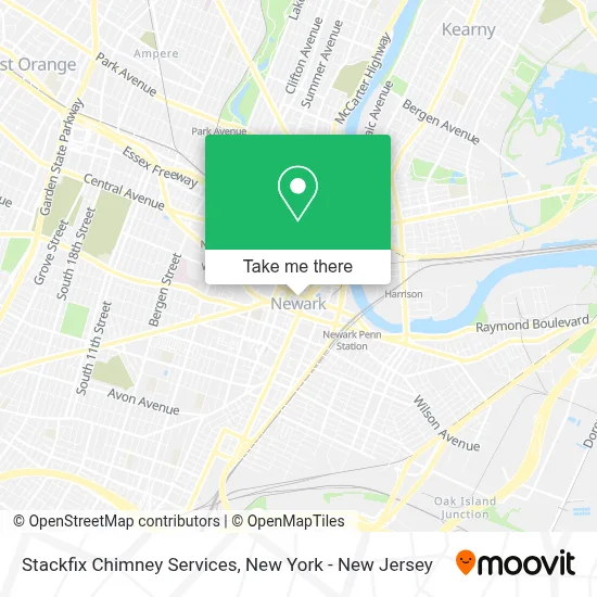 Stackfix Chimney Services map