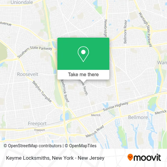 Keyme Locksmiths map