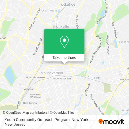 Youth Community Outreach Program map
