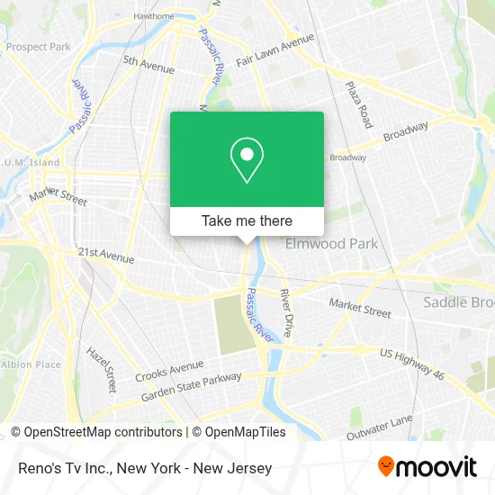 Reno's Tv Inc. map