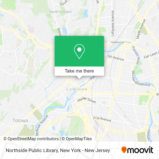 Northside Public Library map