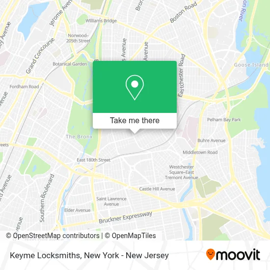 Keyme Locksmiths map