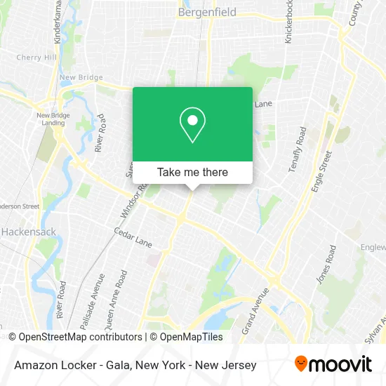 Amazon Locker - Gala map