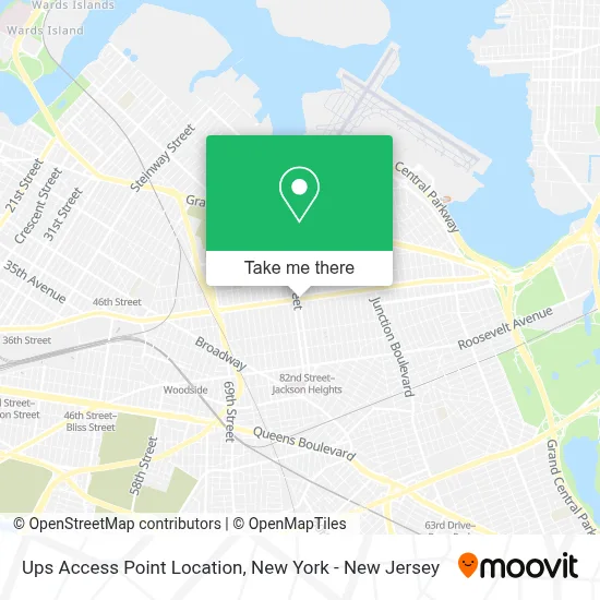 Ups Access Point Location map