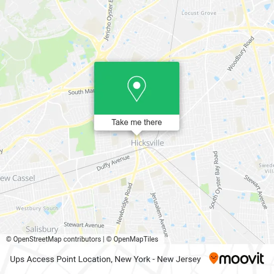 Ups Access Point Location map