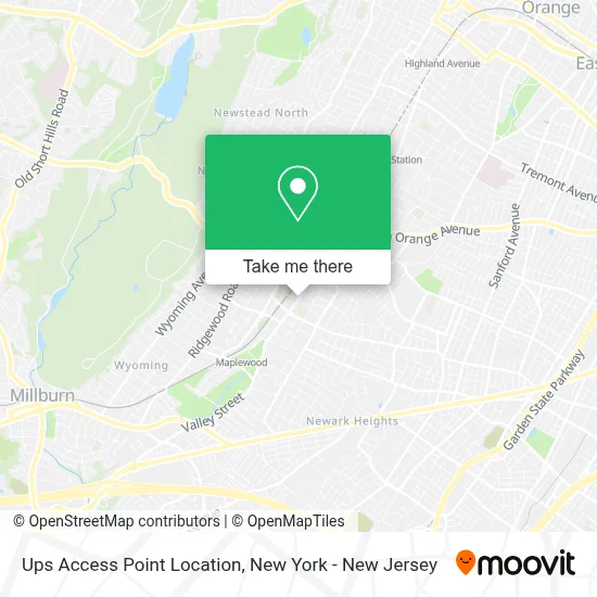 Ups Access Point Location map