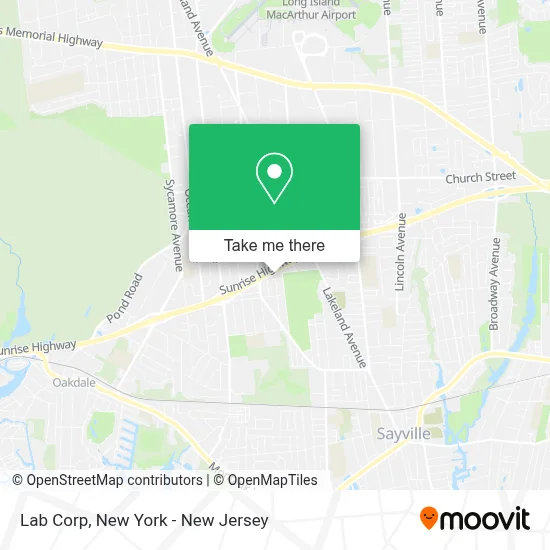Lab Corp map