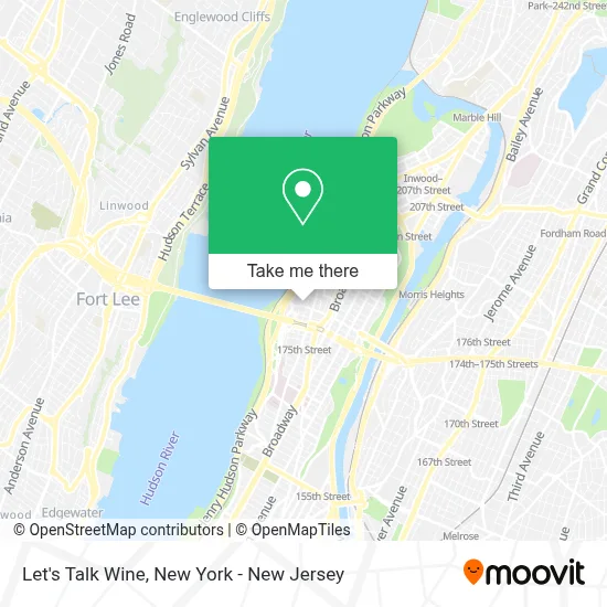 Let's Talk Wine map