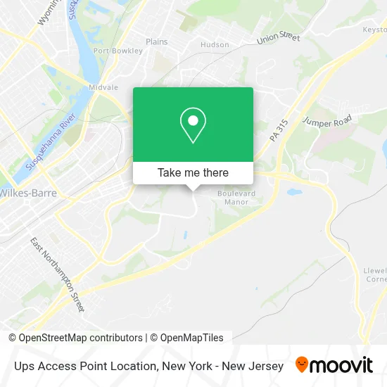 Ups Access Point Location map