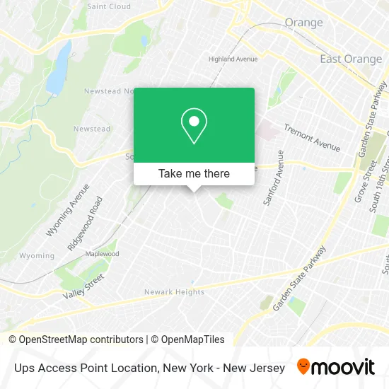 Ups Access Point Location map