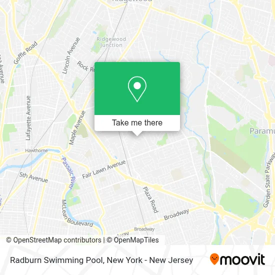 Radburn Swimming Pool map