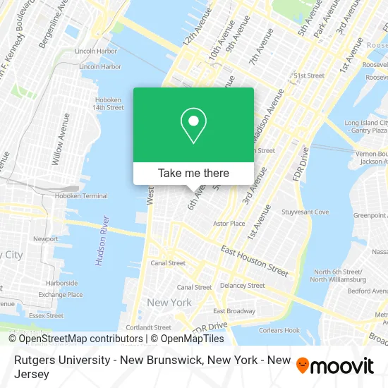 Rutgers University - New Brunswick map