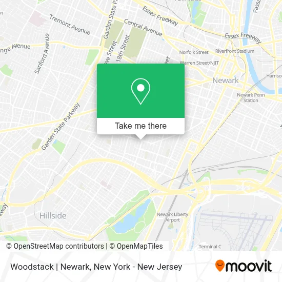 Woodstack | Newark map