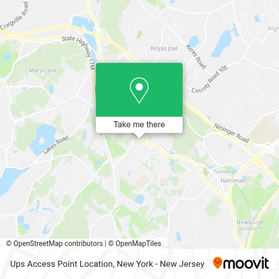 Ups Access Point Location map