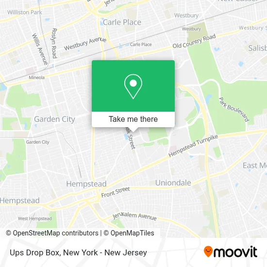 Ups Drop Box map