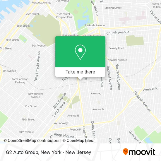 G2 Auto Group map
