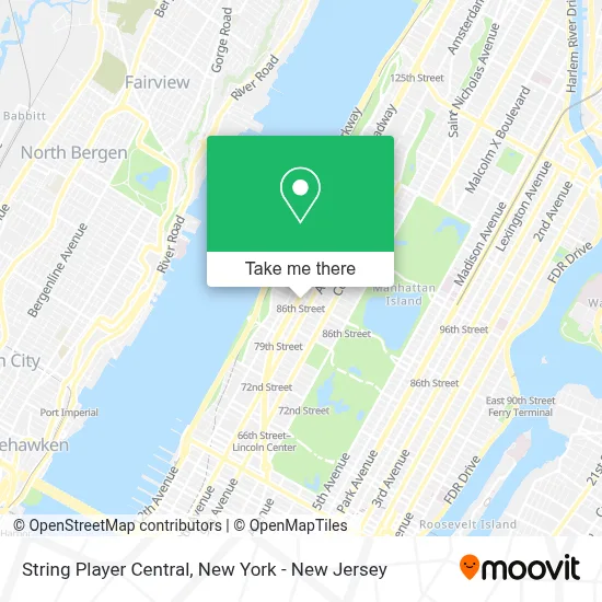 String Player Central map