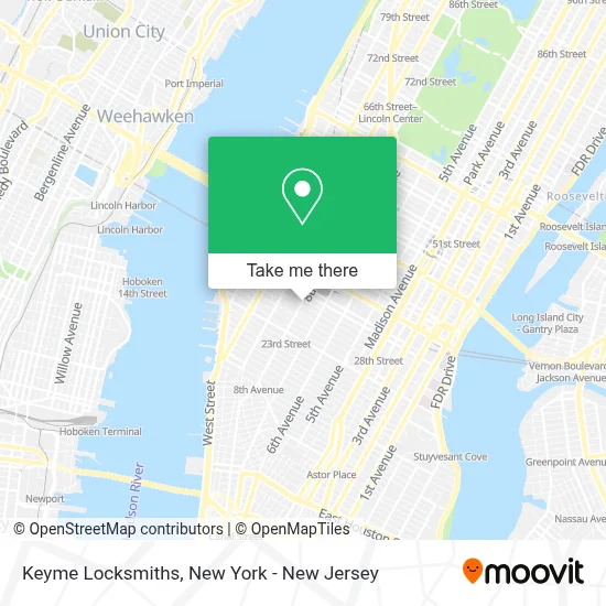 Keyme Locksmiths map