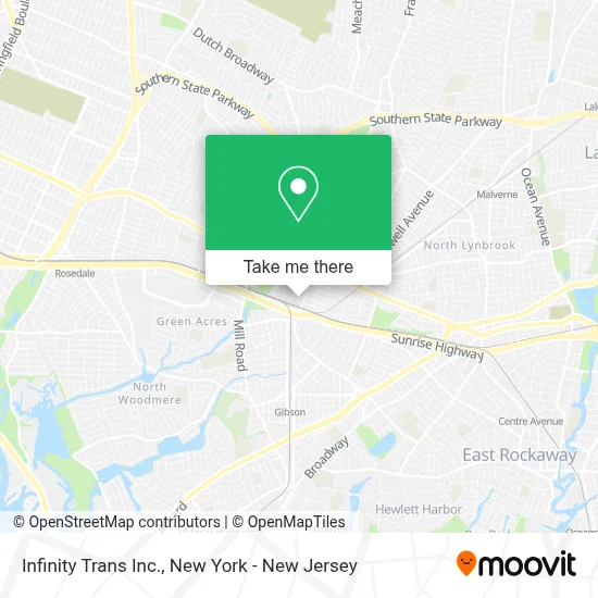 Infinity Trans Inc. map