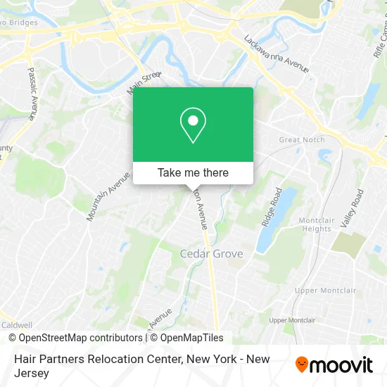 Hair Partners Relocation Center map