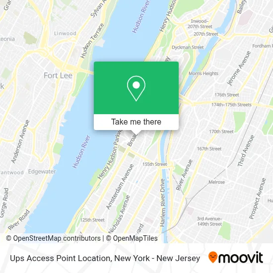 Ups Access Point Location map