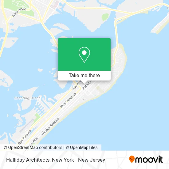 Halliday Architects map