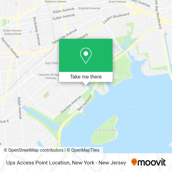 Ups Access Point Location map