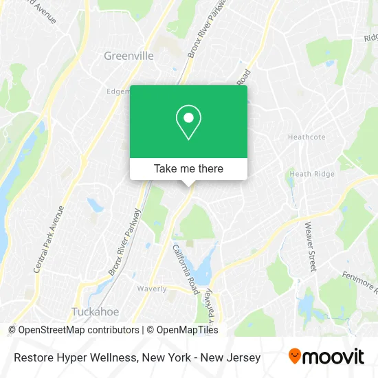Restore Hyper Wellness map