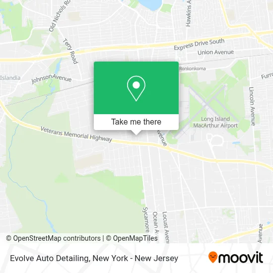 Evolve Auto Detailing map