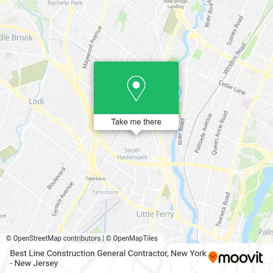 Best Line Construction General Contractor map